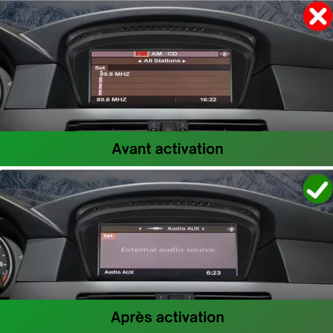 Boîtier d'activation AUX BMW E60/E61 pour système CCC image 1